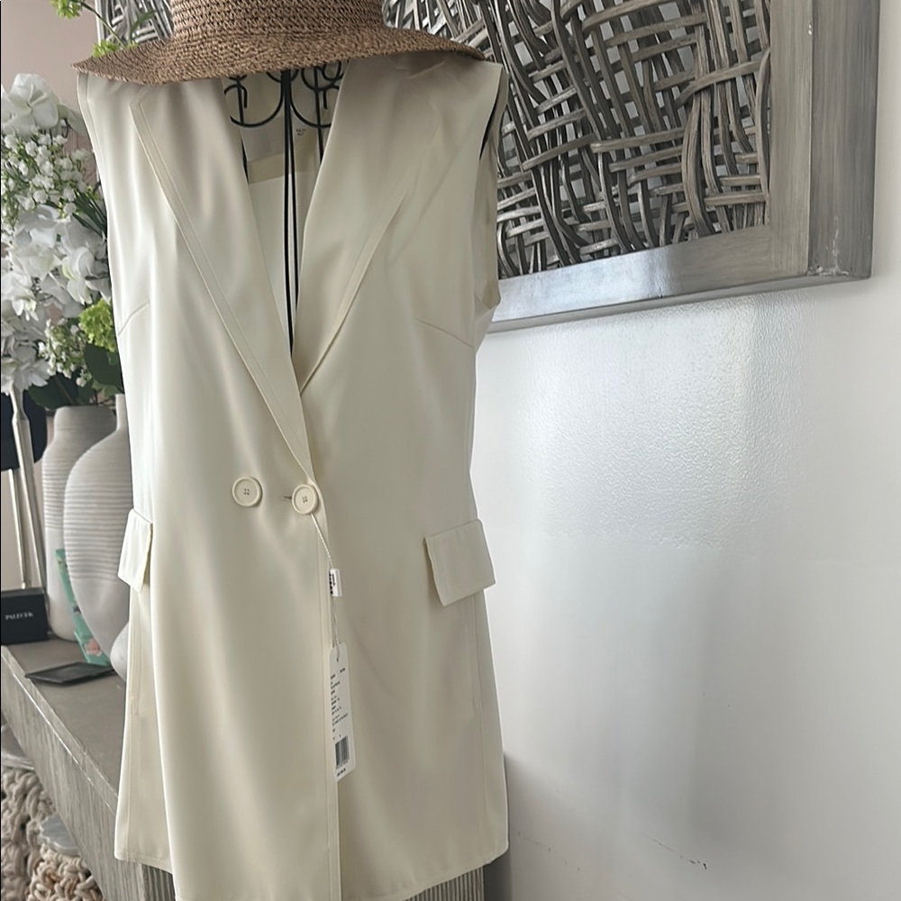 Akris Punto Cream Vest Sophisticated Style - Picture 4 of 8